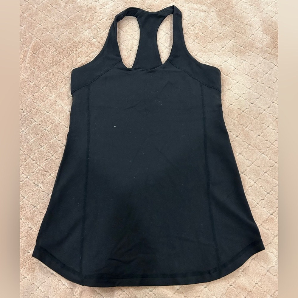 Lululemon black workout tank top